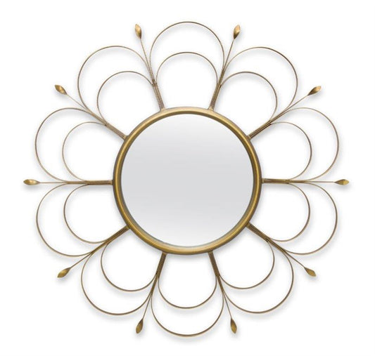 Art Decor Flower Wall Mirror 24"D