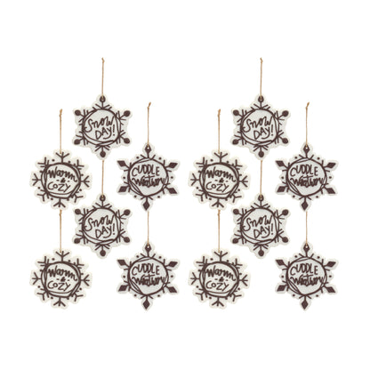 Cut Cookie Design Snowflake Ornament (Set of 12)