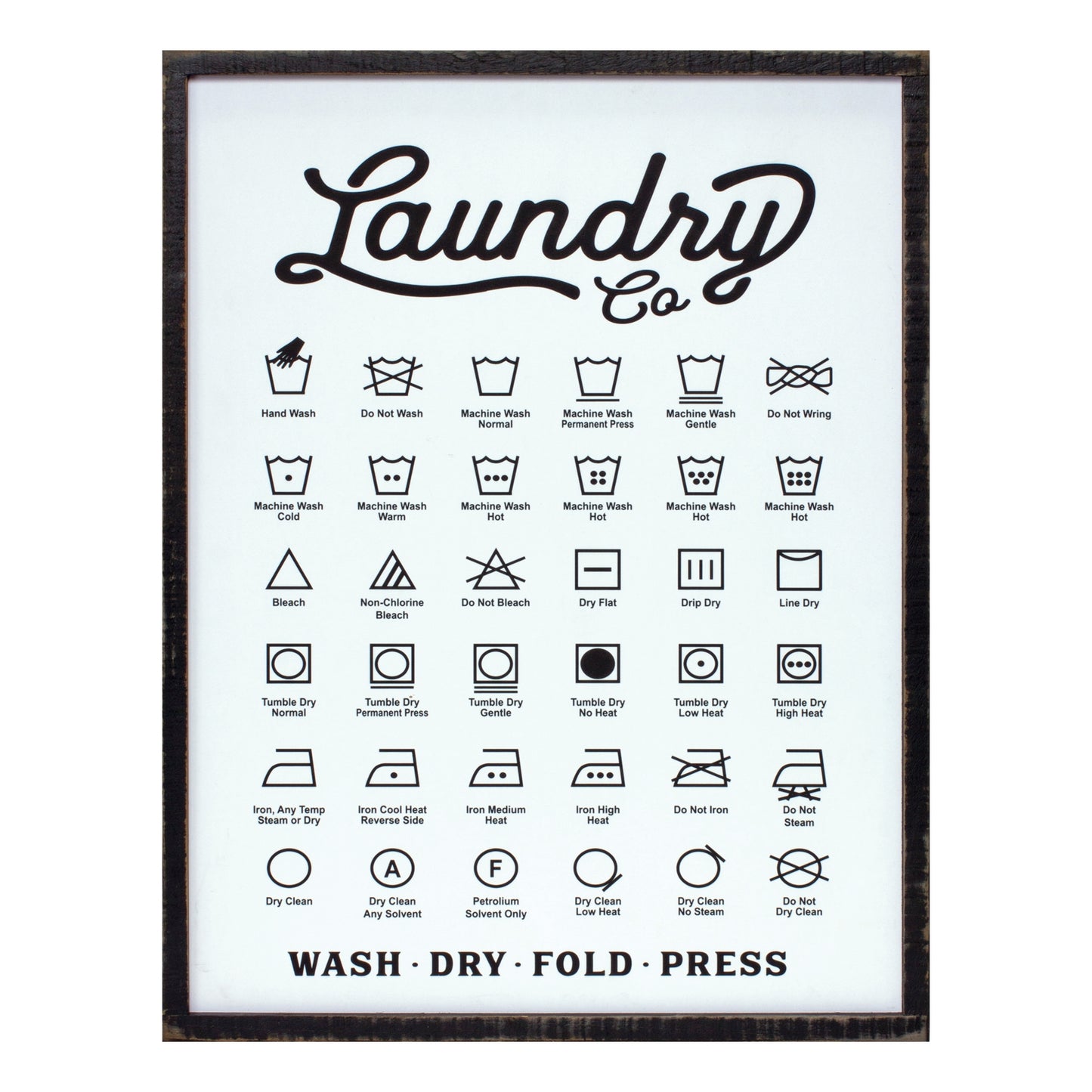 Wood Laundry Sentiment Sign 20"H