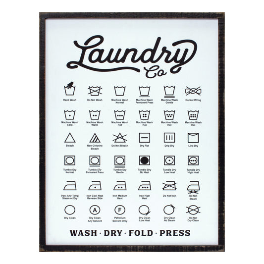 Wood Laundry Sentiment Sign 20"H