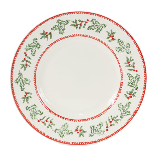 Stoneware Mistletoe Plate (Set of 4)