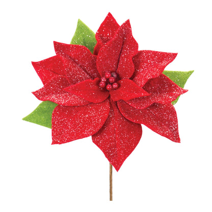 Poinsettia Flower Stem (Set of 2)