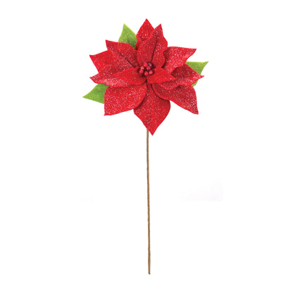 Poinsettia Flower Stem (Set of 2)