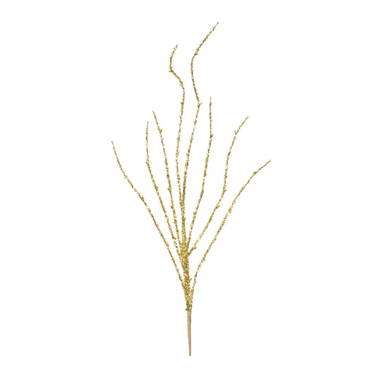 Gold Tinsel Branch (Set of 12)