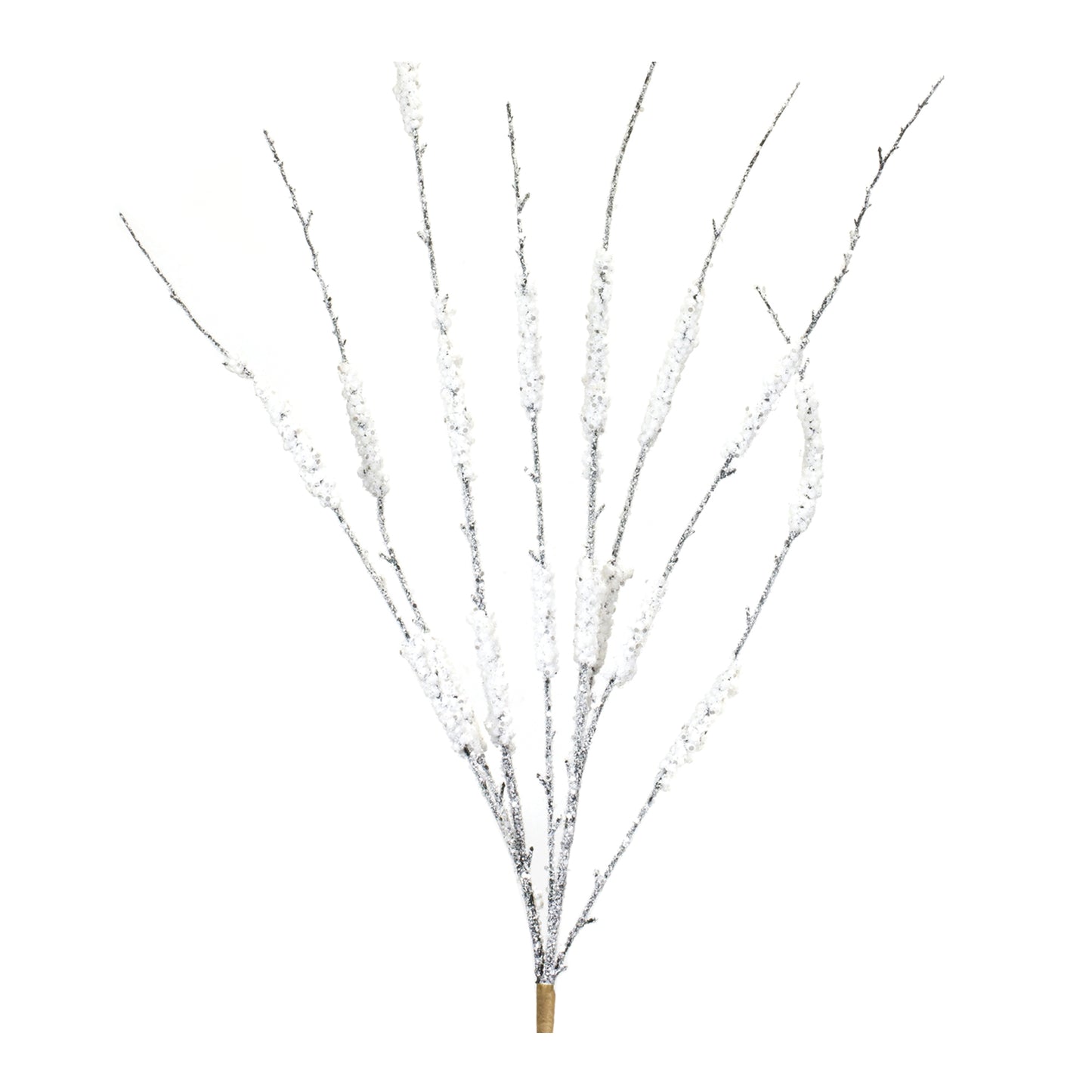 Flocked Tinsel Branch (Set of 12)