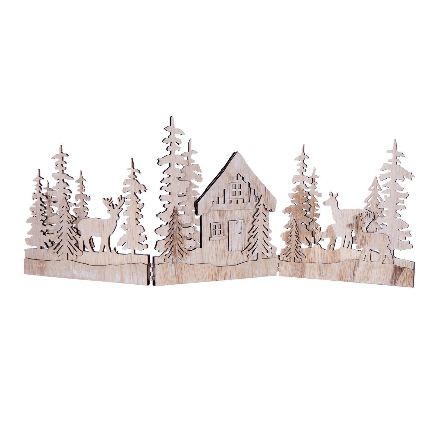 Winter Forest Scene Trifold Display 23.5"L