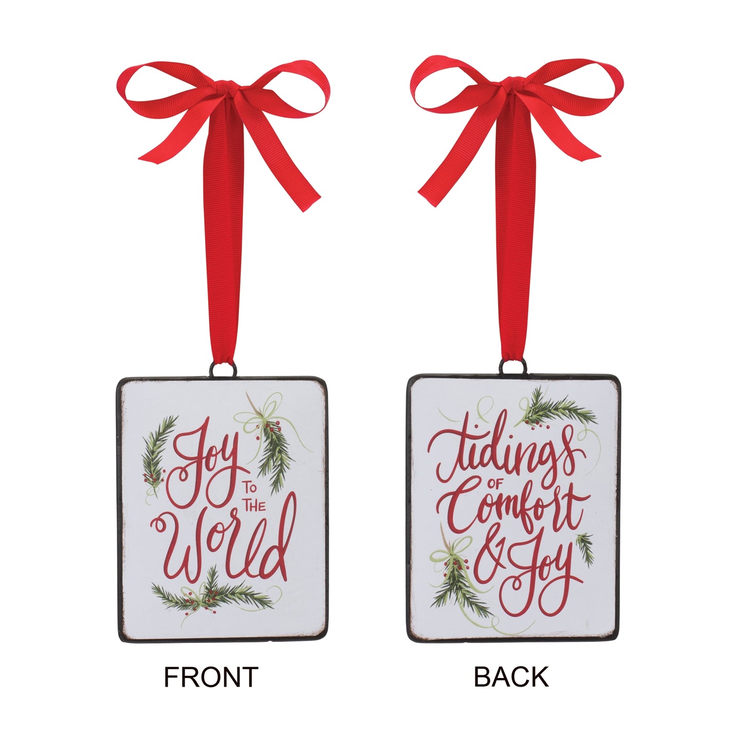 Holiday Sentiment Ornament (Set of 12)