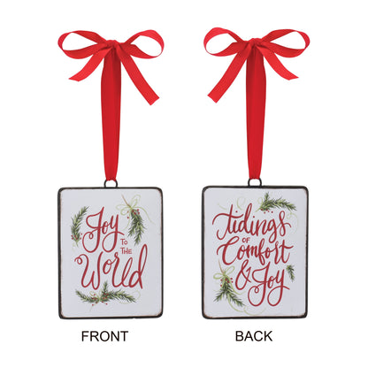 Holiday Sentiment Ornament (Set of 12)