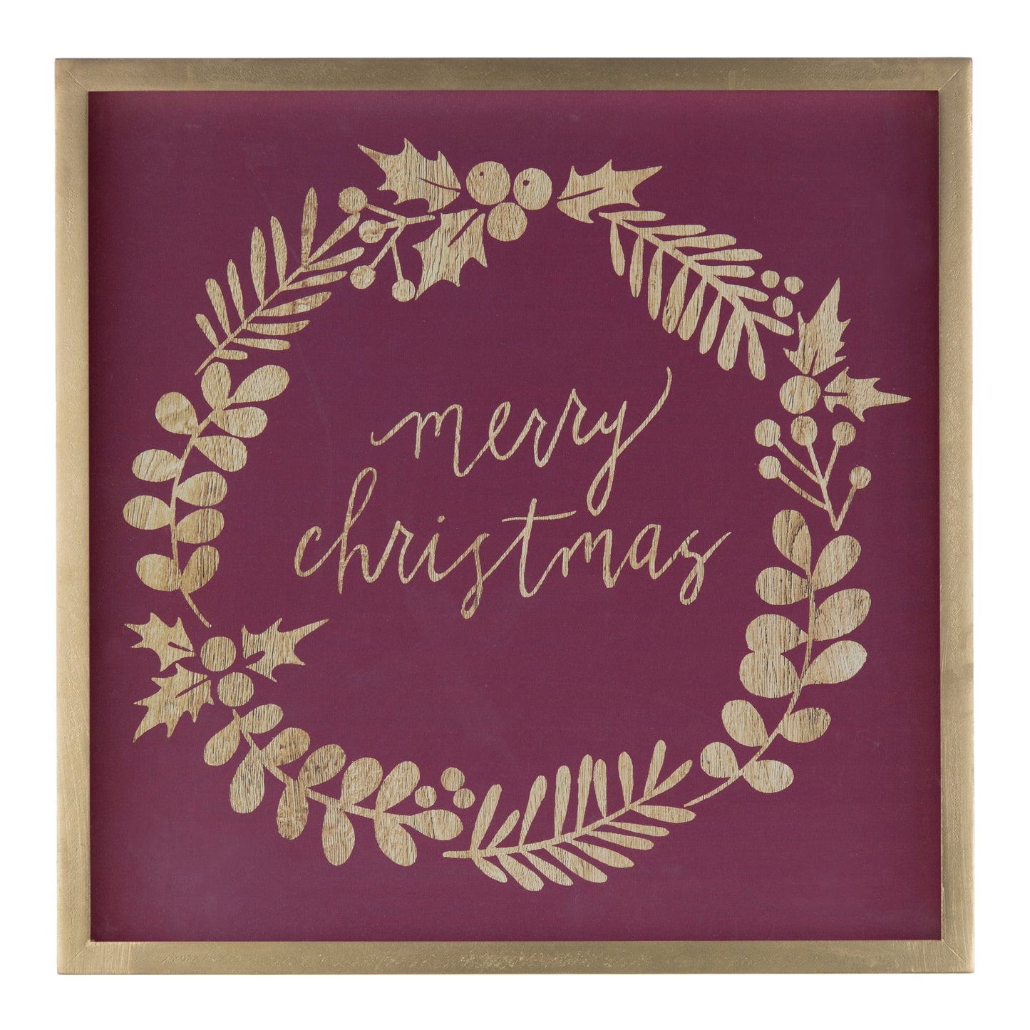 Framed Holiday Sentiment Sign (Set of 2)