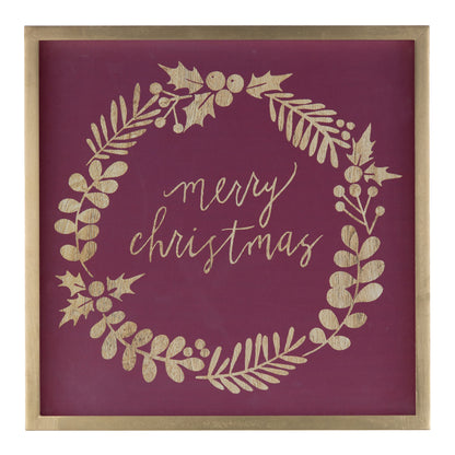 Framed Holiday Sentiment Sign (Set of 2)