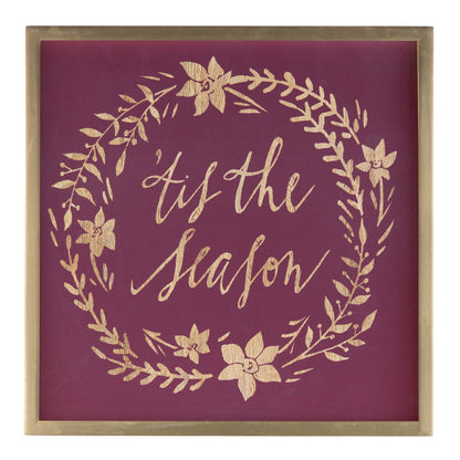 Framed Holiday Sentiment Sign (Set of 2)