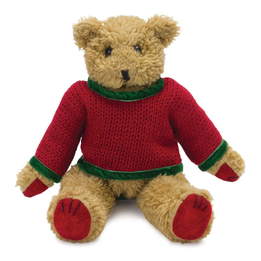 Vintage Teddy Bear with Sweater 10"H