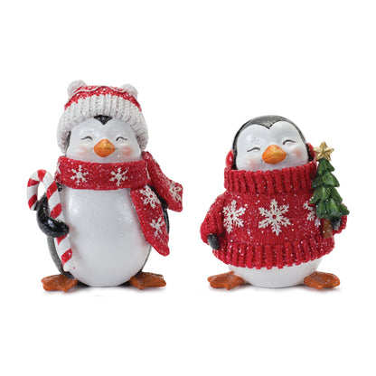 Whimsical Penguin Figurine (Set of 2)