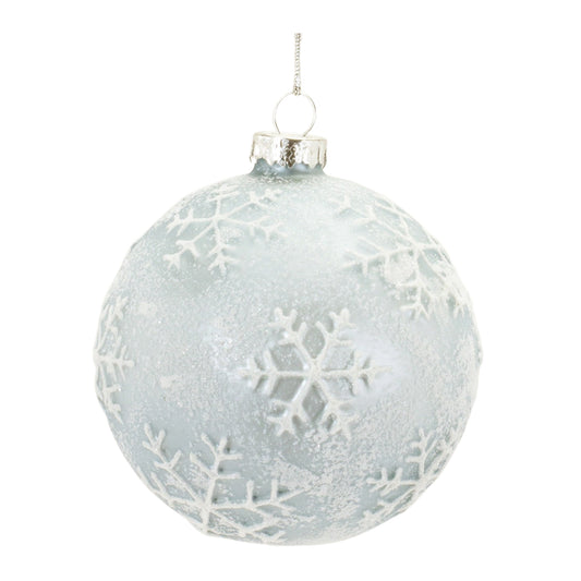 Snowflake Ball Ornament (Set of 12)