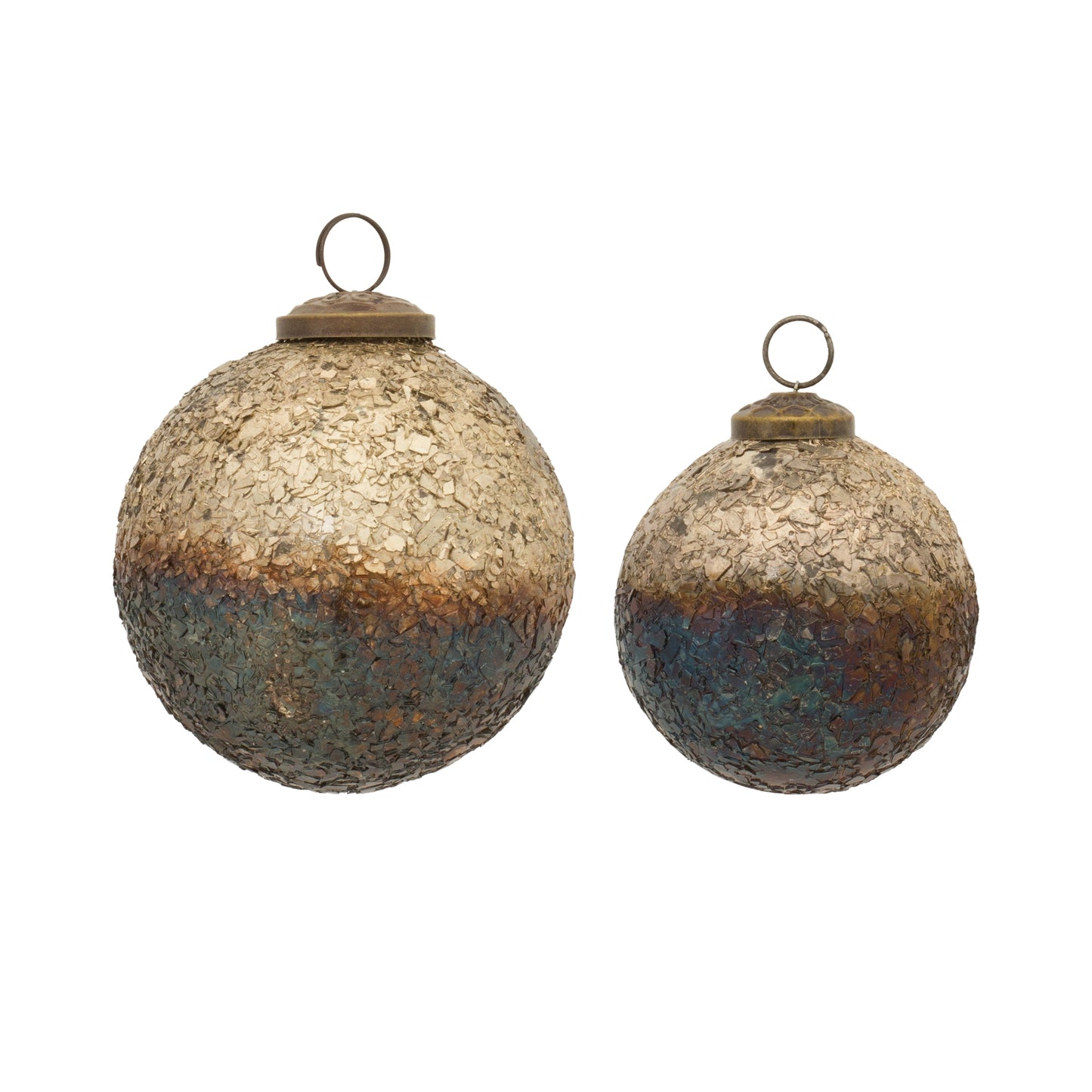 Mosaic Glass Ball Ornament (Set of 12)