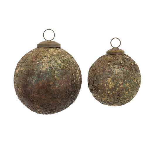 Mosaic Glass Ball Ornament (Set of 12)