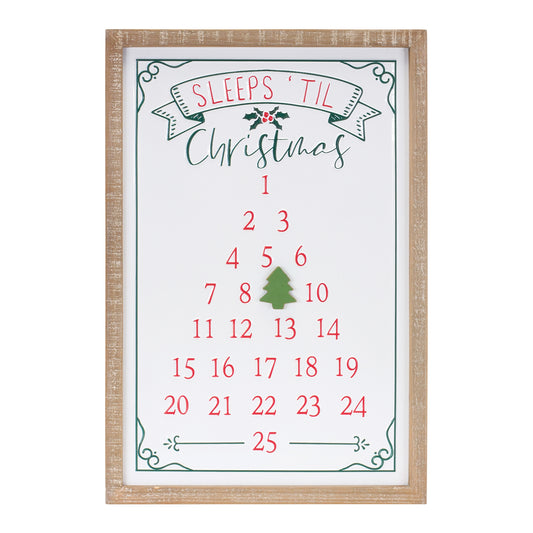 Sleeps Til Christmas Countdown 22"H