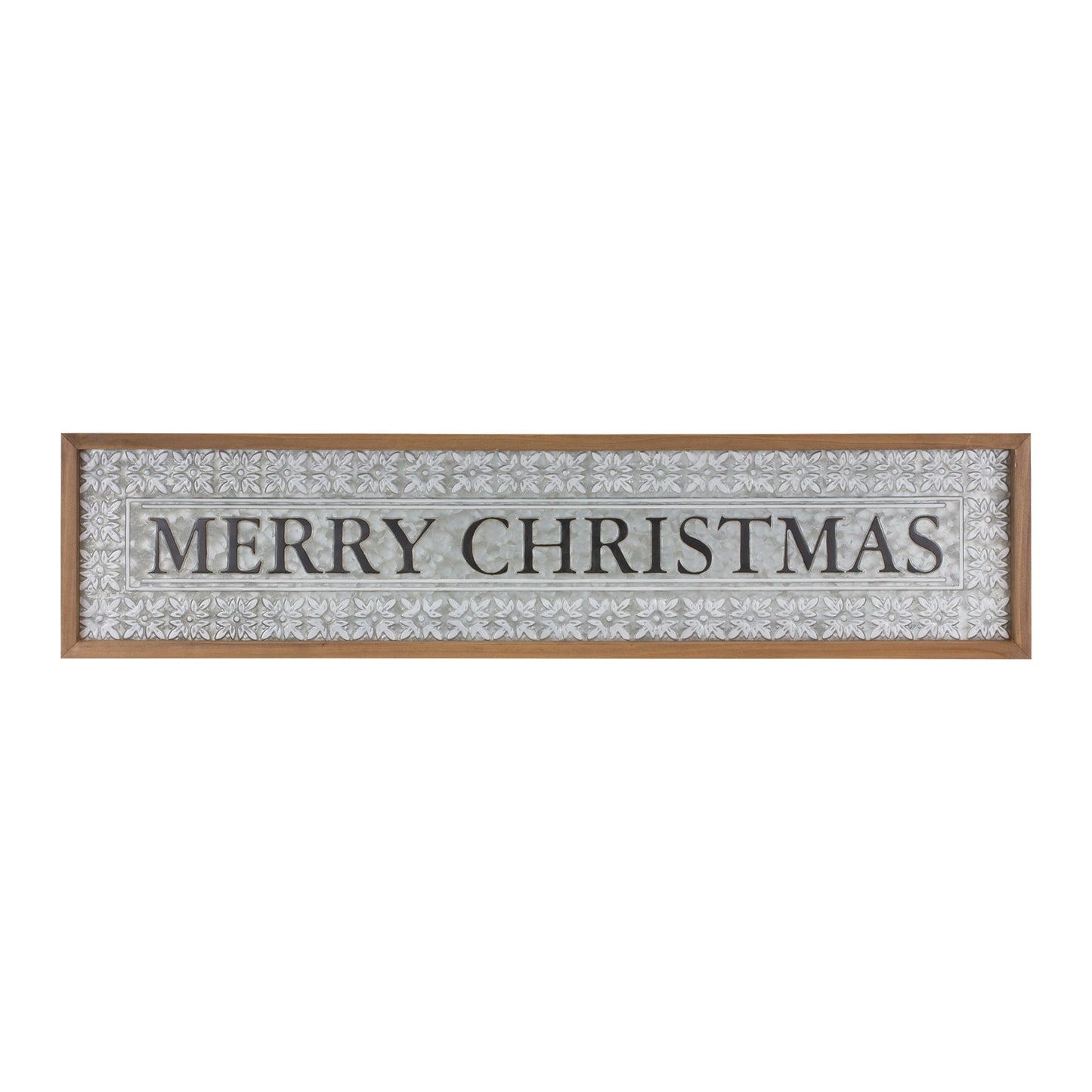 Ornate Metal Merry Christmas Sign 34"L