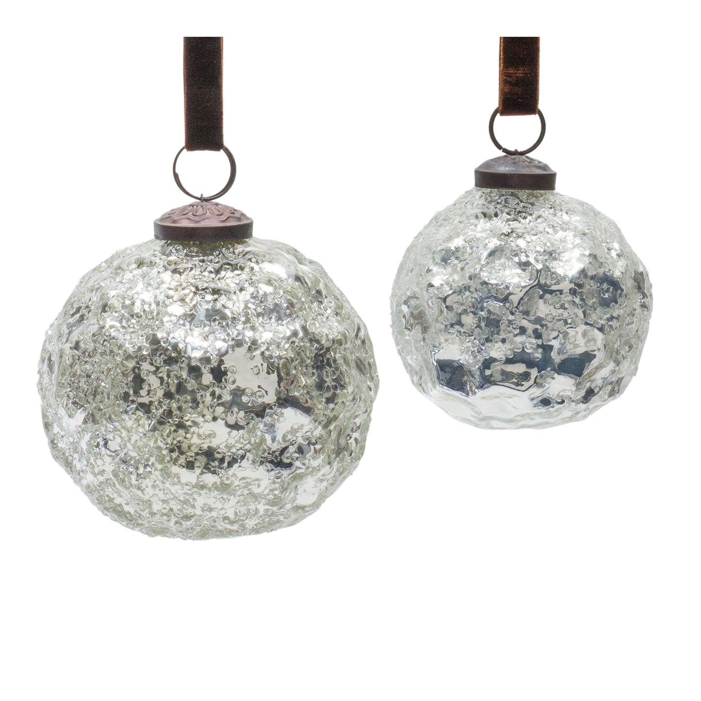 Mercury Glass Ball Ornament (Set of 4)