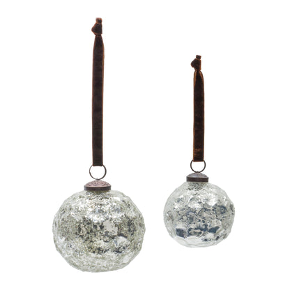 Mercury Glass Ball Ornament (Set of 4)