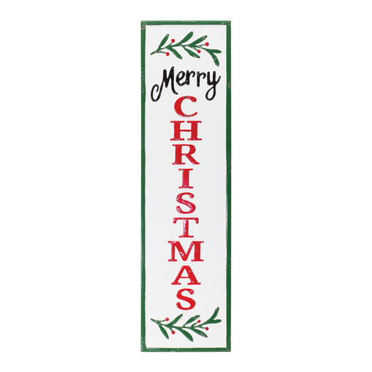 Metal Merry Christmas Porch Sign 33"H