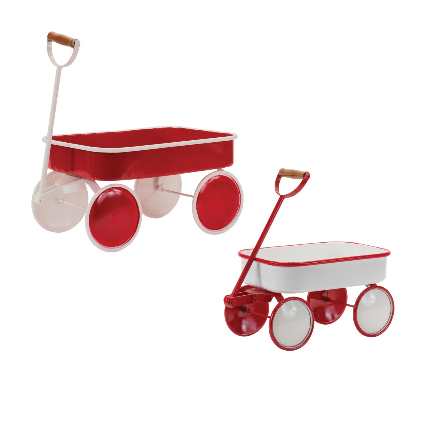 Metal Wagon Décor (Set of 2)