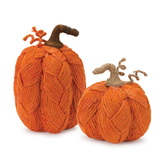 Woven Rope Pumpkin (Set of 2)