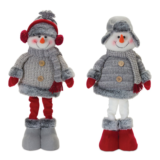 Plush Snowman Décor (Set of 2)