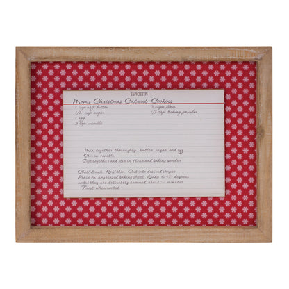 Christmas Cookie Recipe Card Wall Décor (Set of 4)