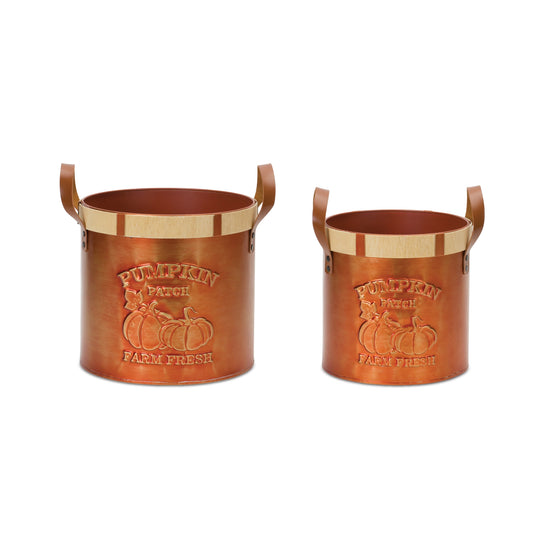 Pumpkin Patch Bucket (Set of 2)