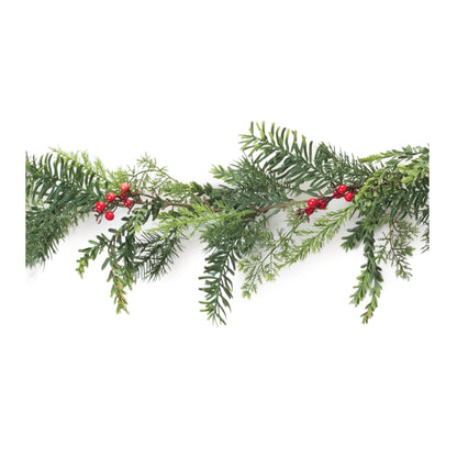 Mixed Pine Berry Garland (Set of 2)