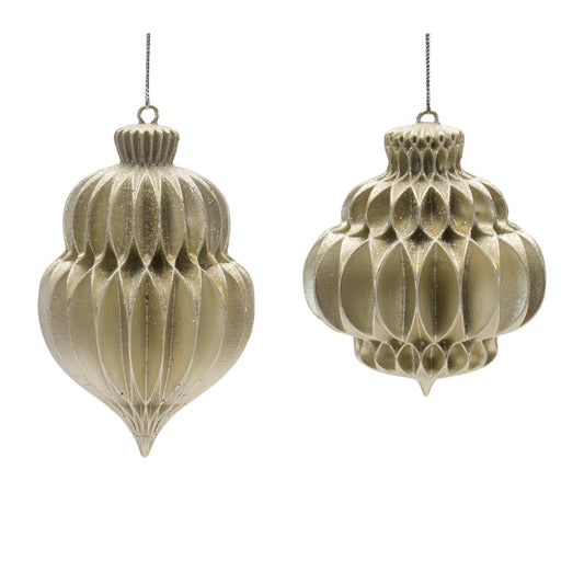 Champagne Finial Ornament (Set of 6)