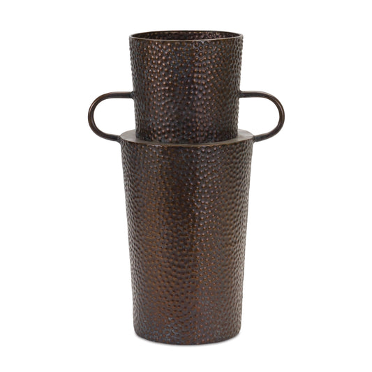 Iron Metal Floor Vase 16.75"H