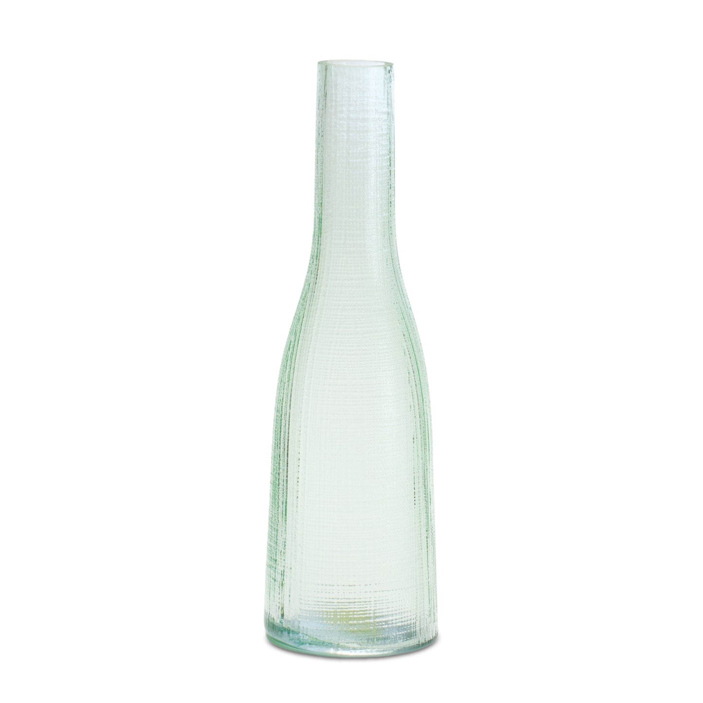 Green Glass Bottle Vase (Set of 4)