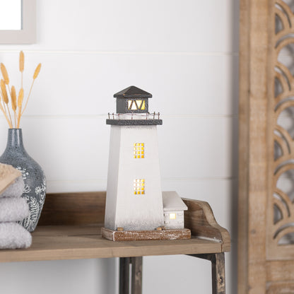 Lighted Lighthouse Décor 10"H