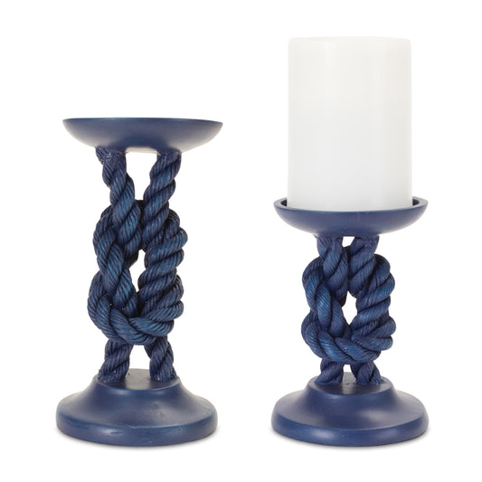 Nautical Rope Candle Holder (Set of 2)