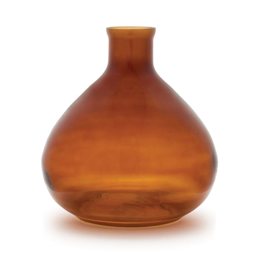 Amber Glass Vase (Set of 2)