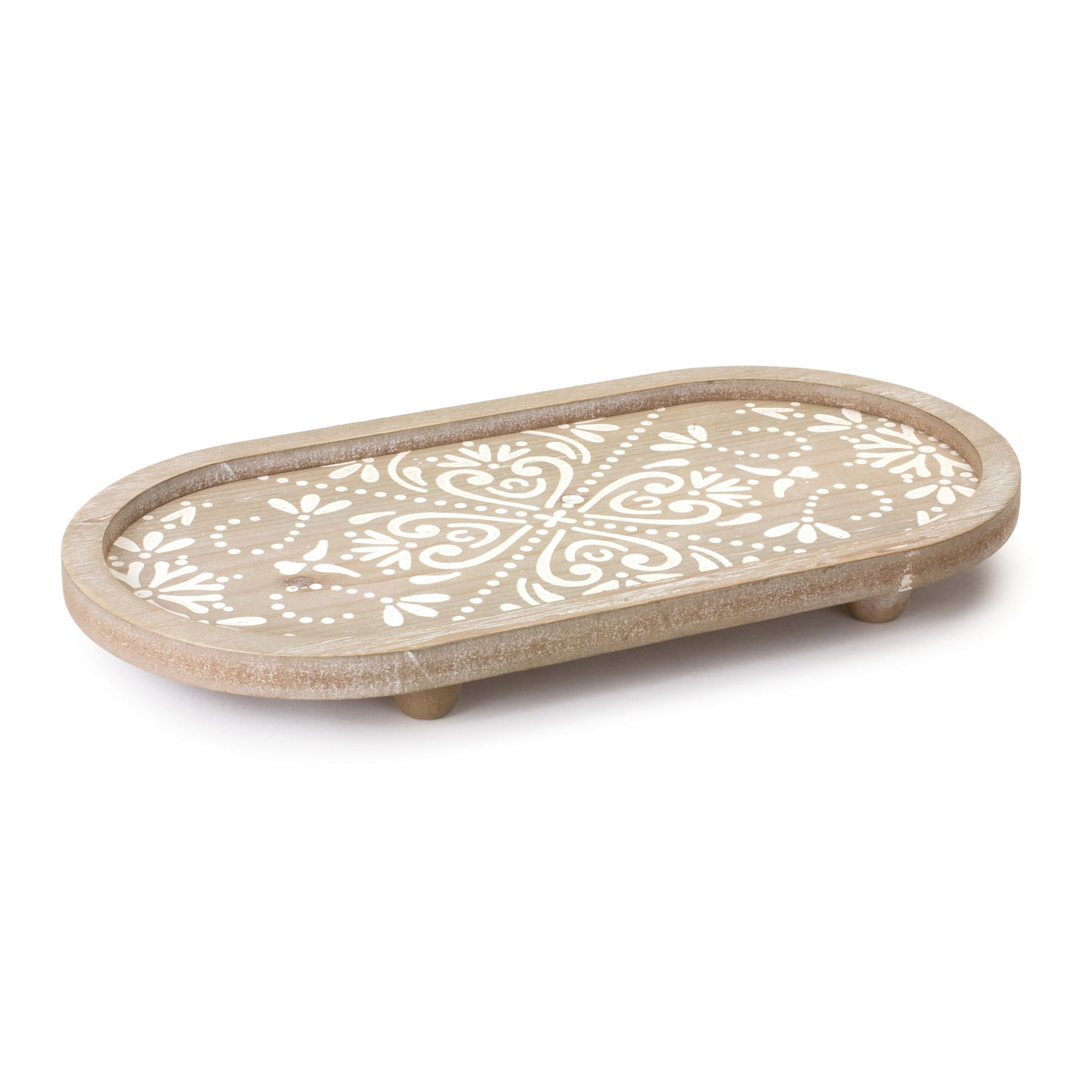 Etched Wooden Tray (Set of 2)