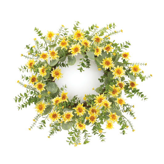 Gerbera Daisy Wreath 20"D