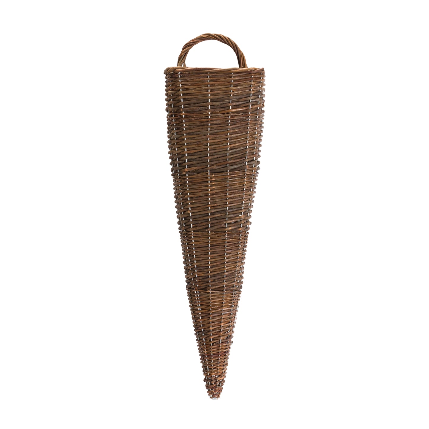 Tall Woven Willow Wall Basket (Set of 2)