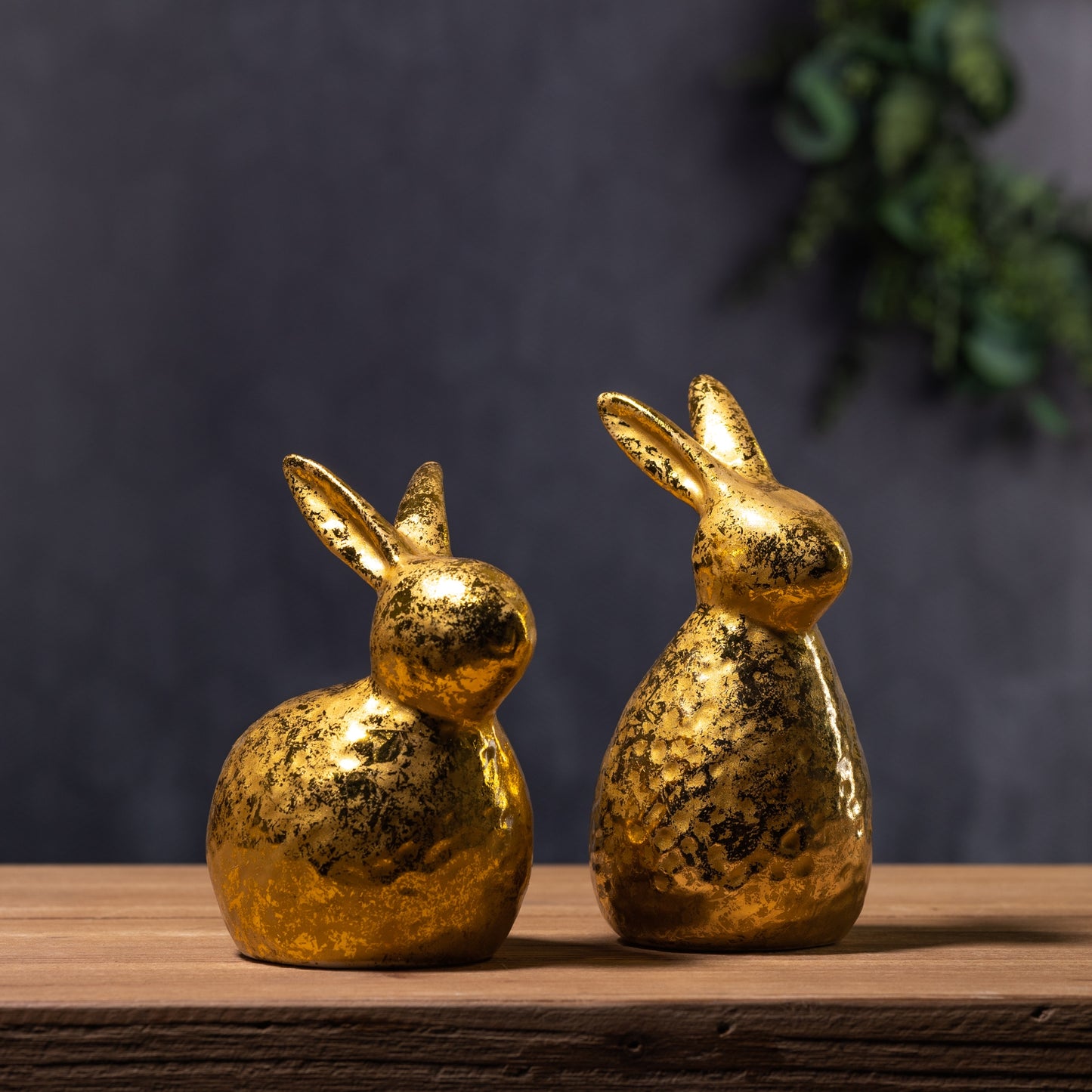 Gold Rabbit Décor (Set of 2)